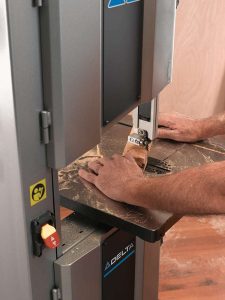 28-400 | 14 in. 1-HP Steel Frame Bandsaw – Delta Machinery