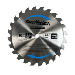 S36-1024T58 | ShopMaster 10 inch 24 Teeth Saw Blade